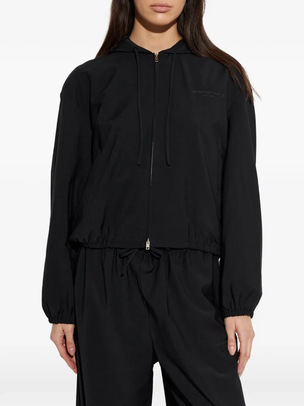 Толстовка на молнии Alexander Wang, черный — фото 3