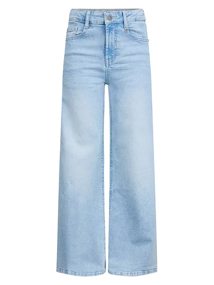 Джинсы высокие comfort fit Retour, голубой