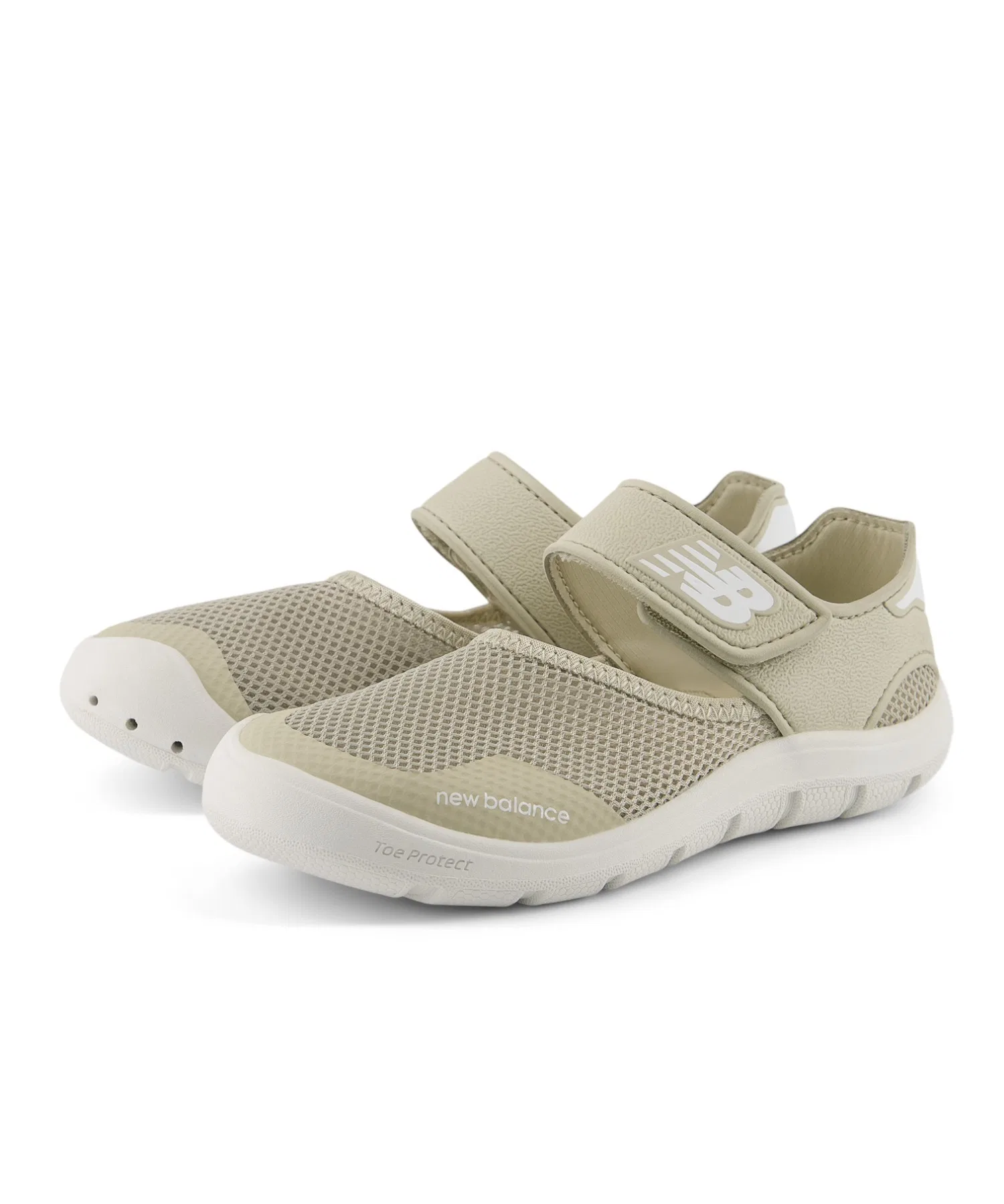 Детские кроссовки New Balance 208 Hook and Loop бежевые — фото 3
