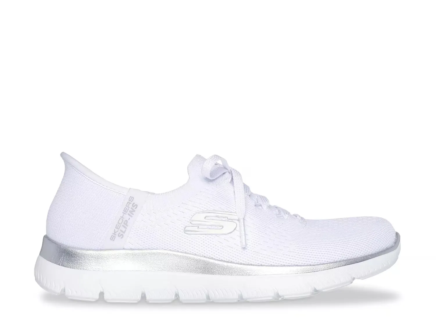 Hands Free Slip-Ins Summits Night Chic Кроссовки Skechers, White — фото 3