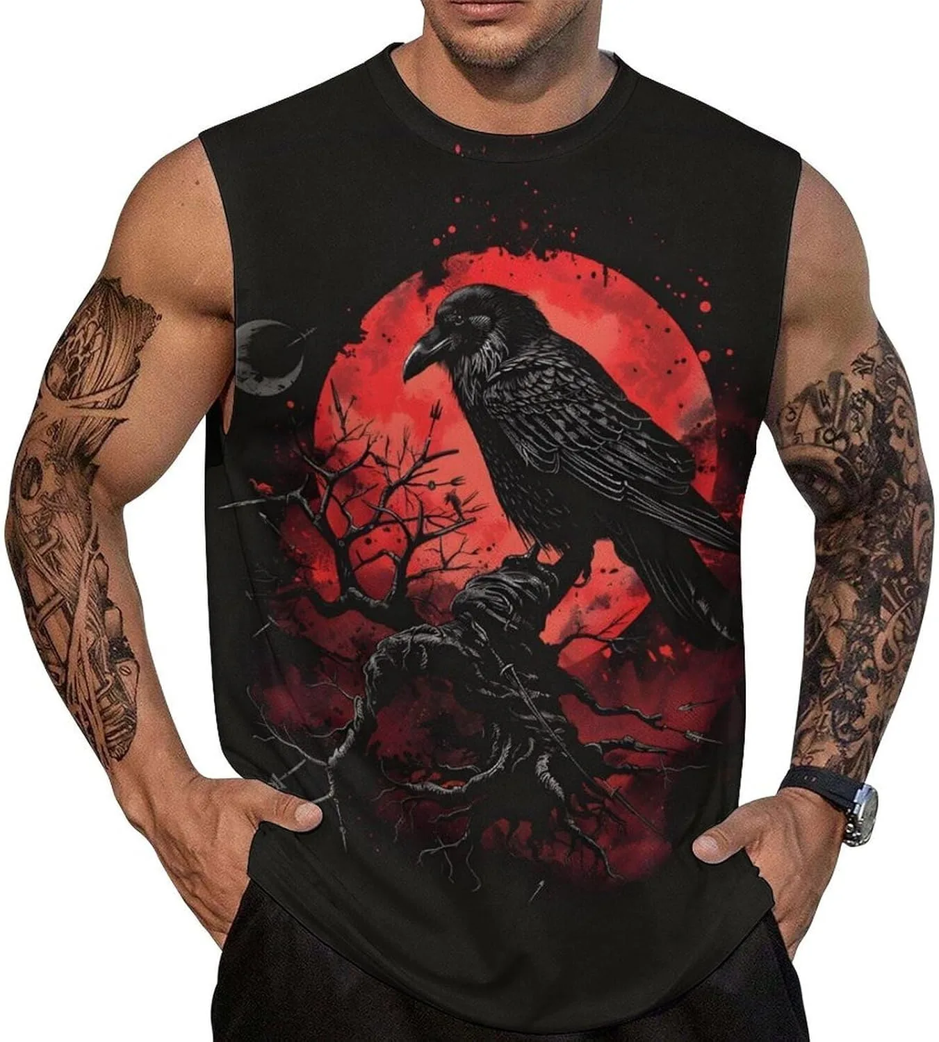 

Мужские майки 3D с круглым вырезом BarbedRose