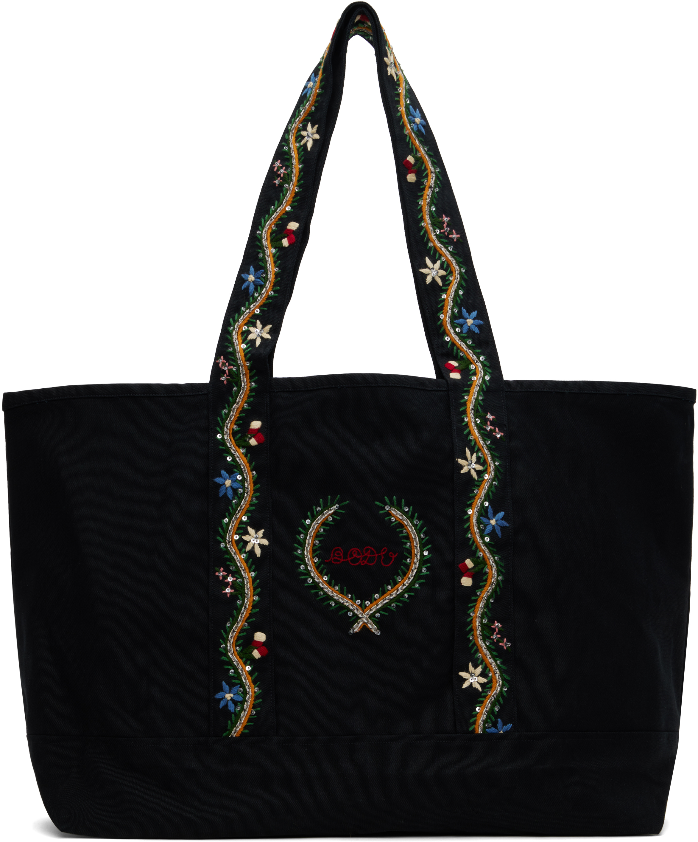 

Черная сумка Alpineflower Bode, черный/мультиколор