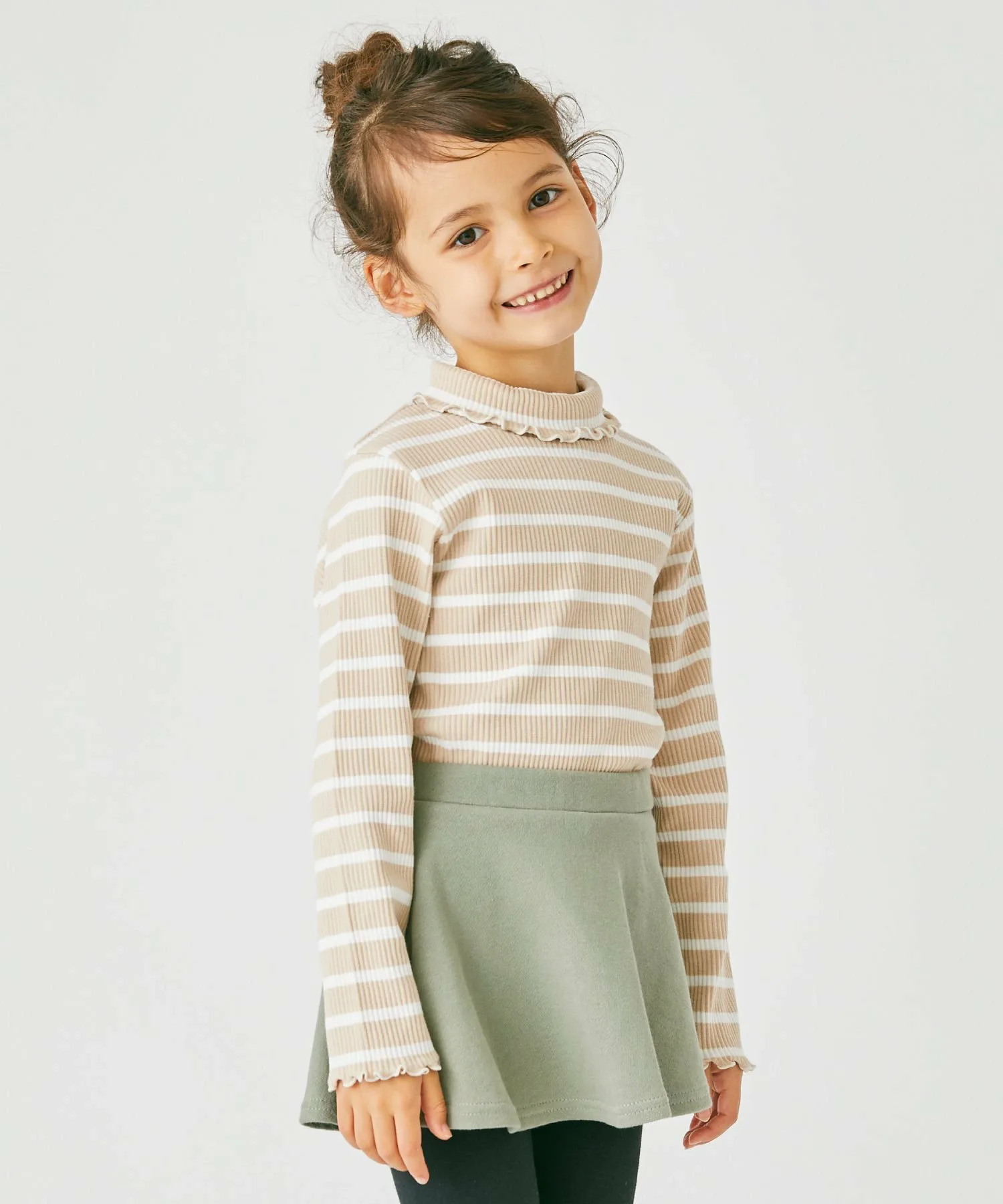 Водолазка в рубчик Ever Closet, Beige stripes