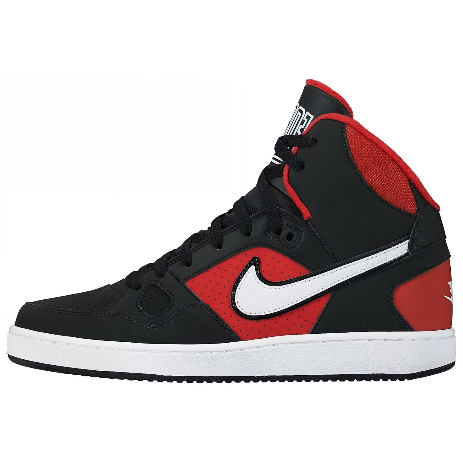 

Кроссовки Nike Son Of Force Mid Bred, черный/красный/белый/серебряный