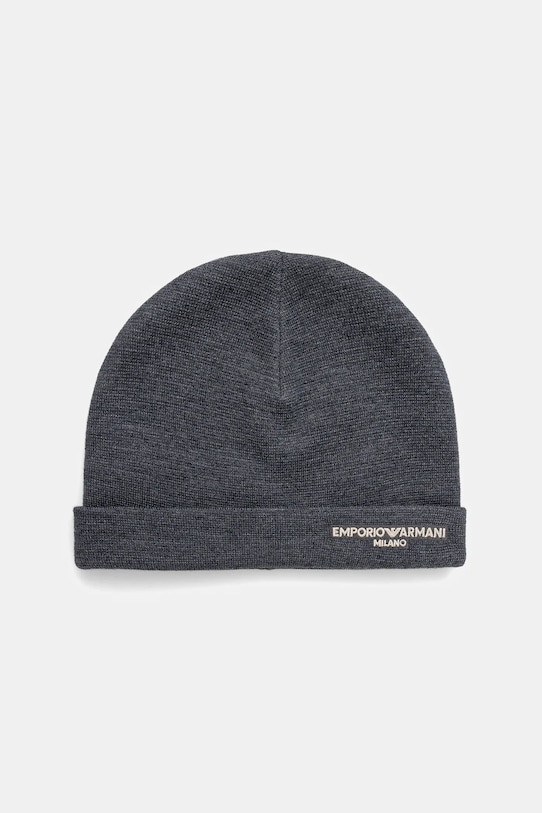

Шерстяная шапка Emporio Armani, серый