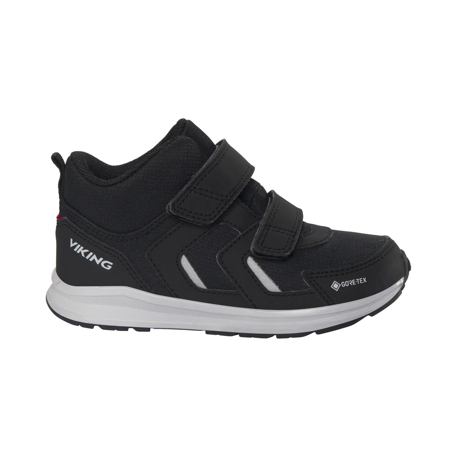 Детские кроссовки для мальчиков водонепроницаемые Game Mid Gtx 2v Viking, Black Light Grey