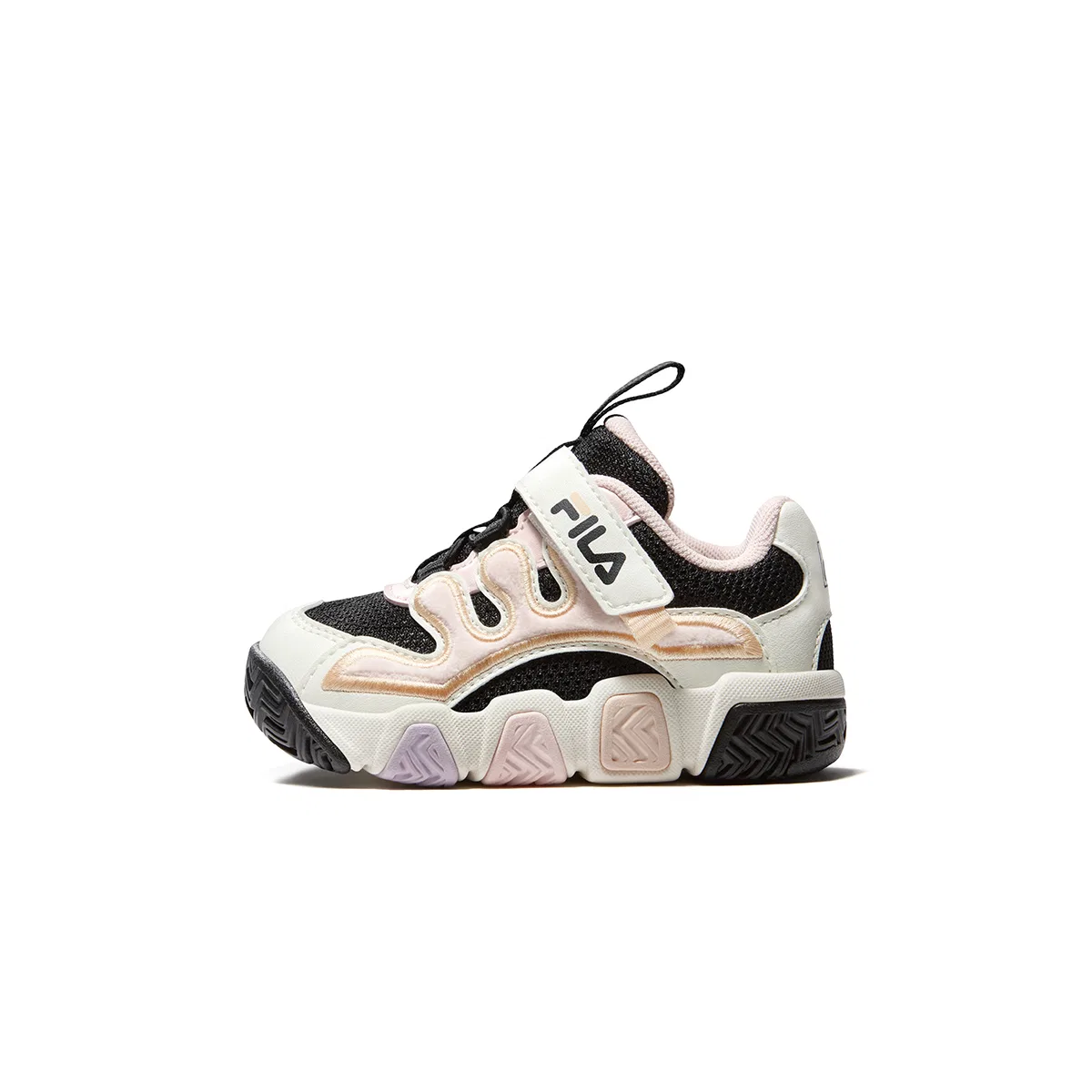 Детские баскетбольные кроссовки с принтом FILA KIDS, Black/Milk White