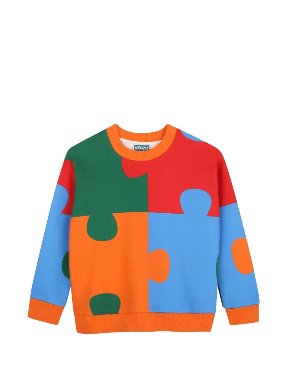 Толстовка с принтом Kenzo Kids, оранжевый
