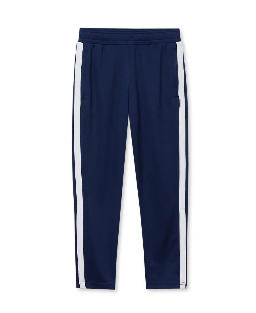 Спортивные брюки из трикотажа с боковыми молниями Boys Tricot Track Pants Lands' End, Navy