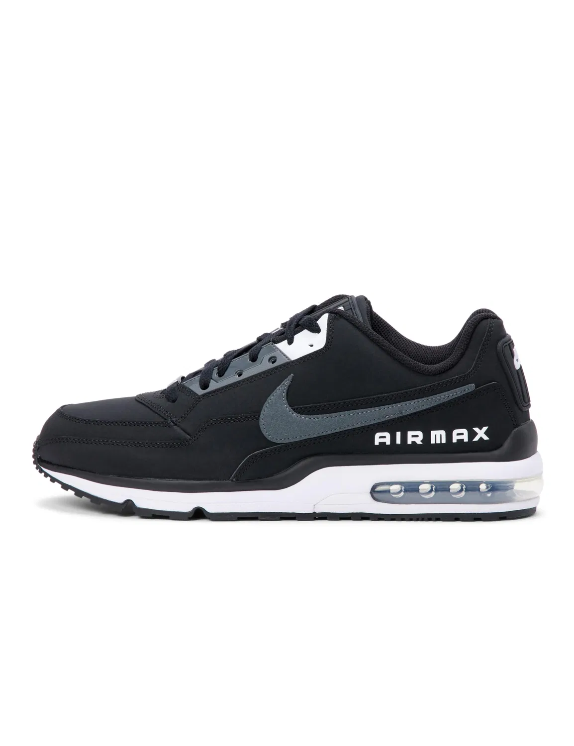 Детские кроссовки для девочек с кожаным верхом Air Max Ltd 3 NIKE, White And Black