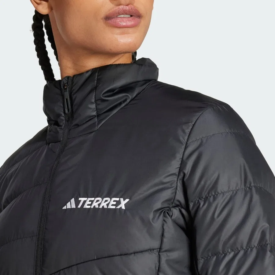 Женская куртка-пуховик с длинным рукавом Terrex Multi Light Down adidas, Черный — фото 4