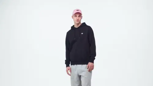 Мужское худи на флисе Trefoil Essentials Hoodie Adidas Originals, черный — фото 2