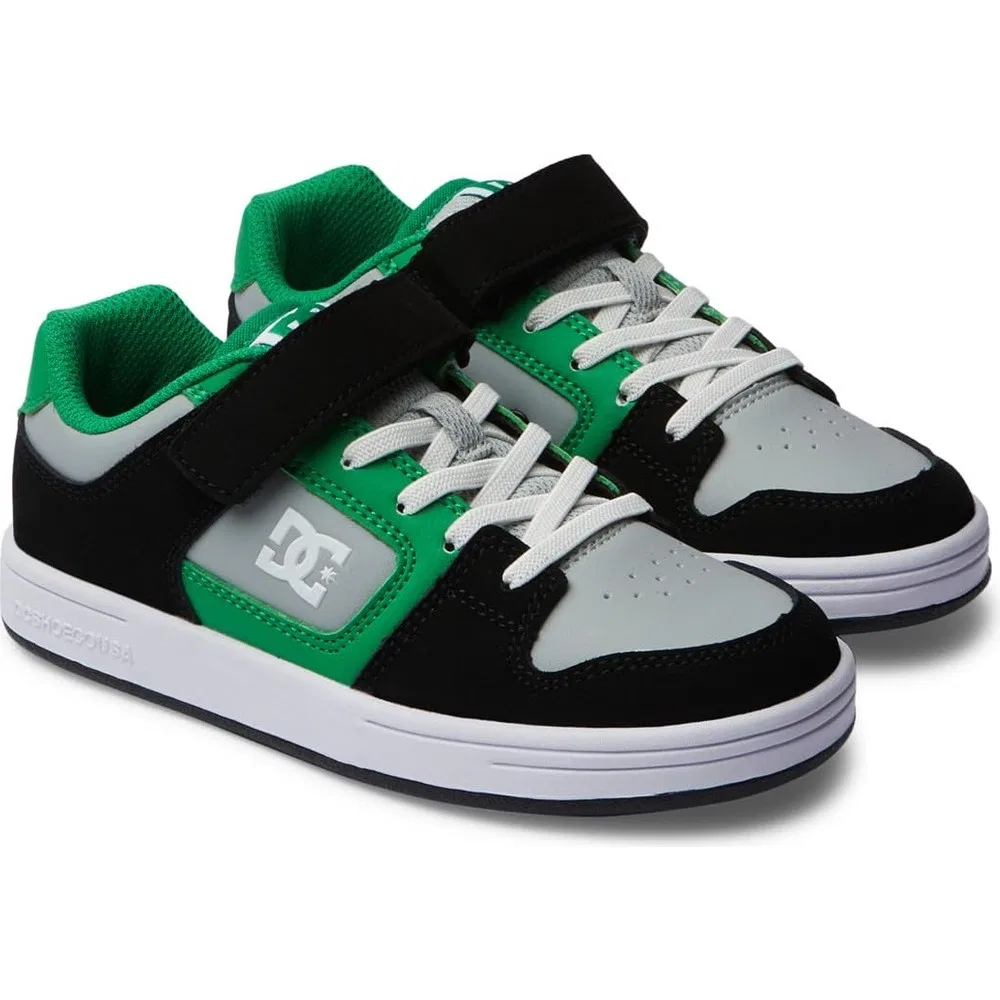 Детские кроссовки DC Shoes Manteca, Black Kelly Green Die Grup