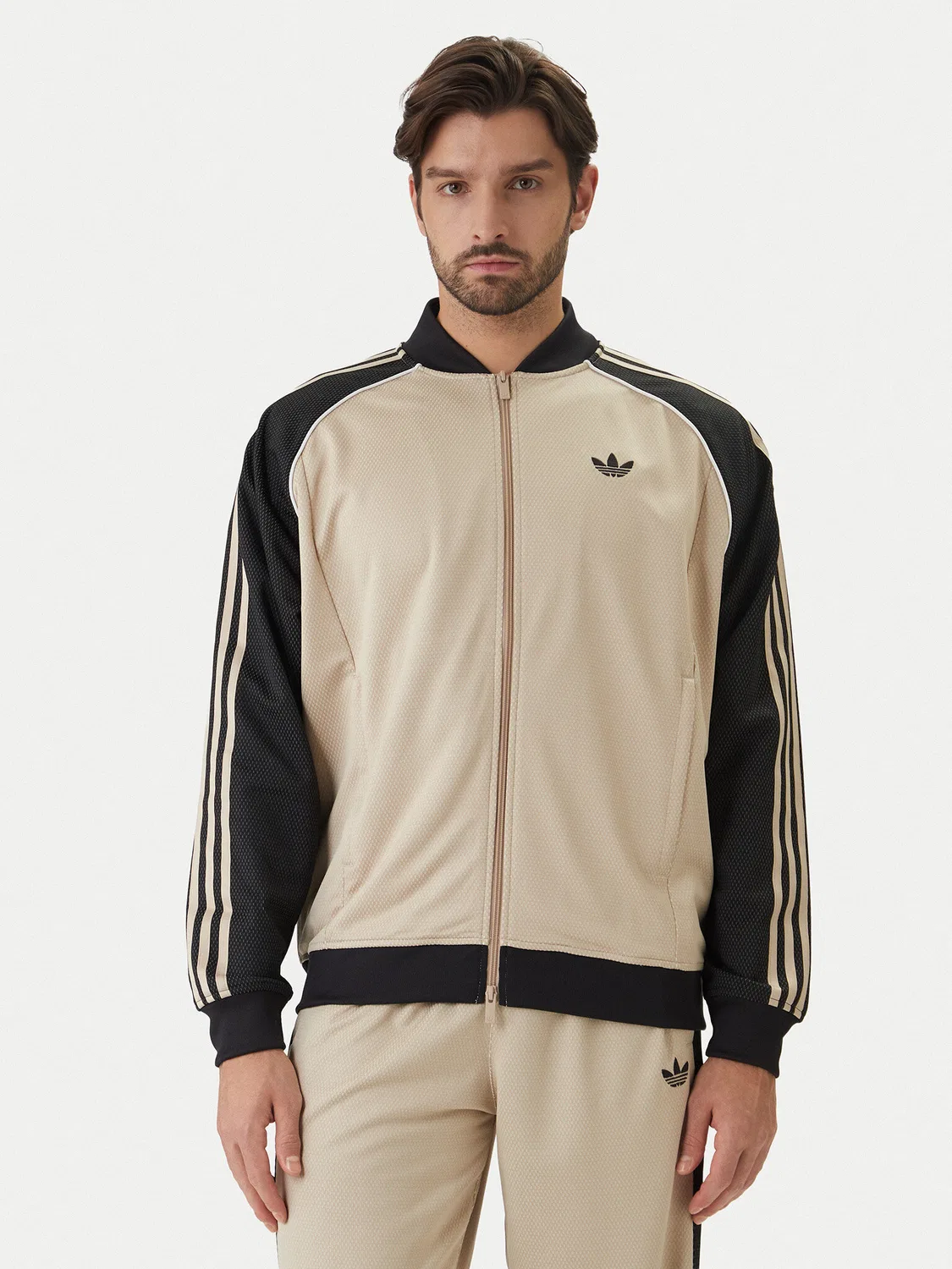 Мужская толстовка стандартного кроя adicolor Adidas, бежевый