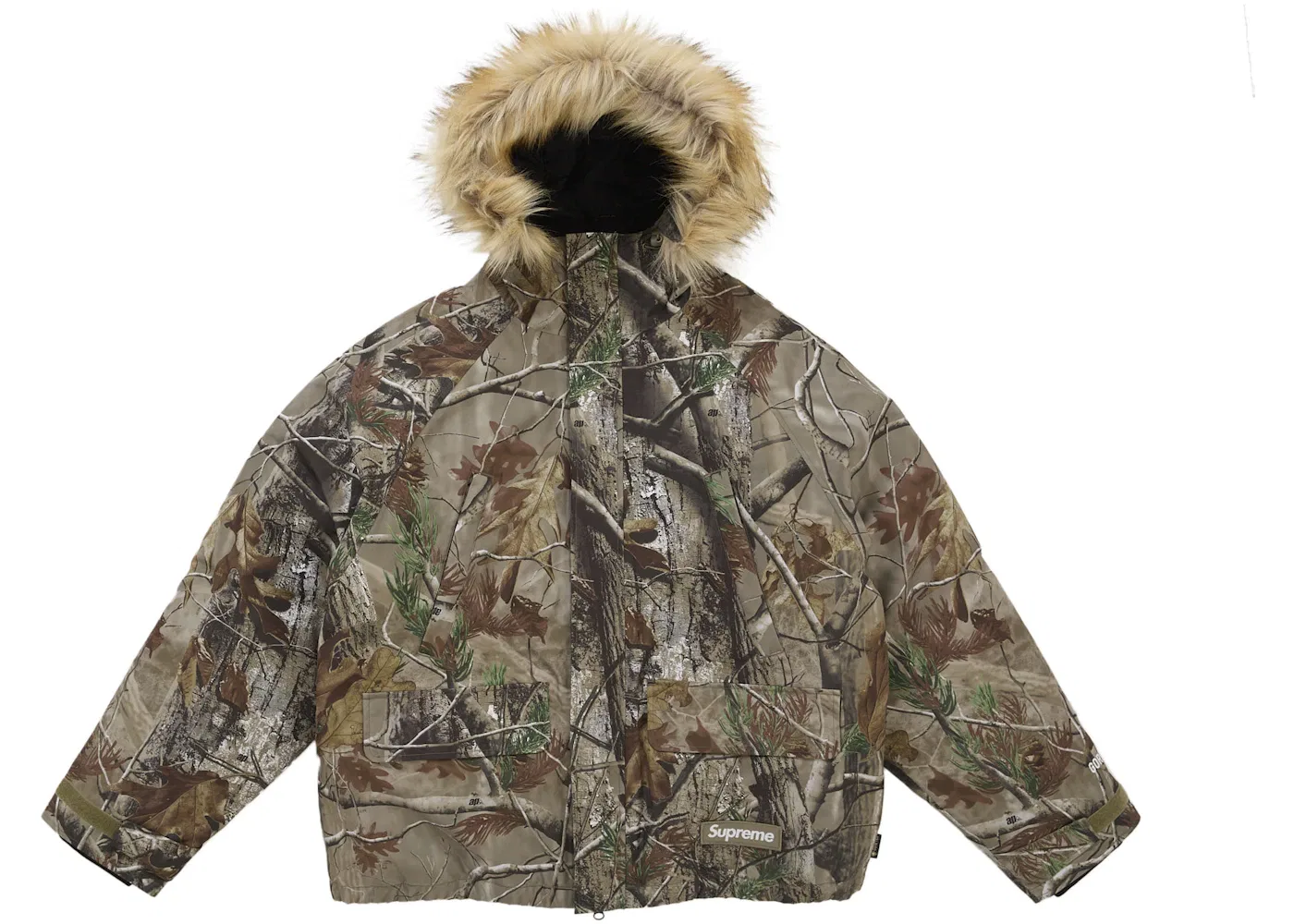 Мужская куртка-парка с камуфляжем Supreme, Realtree AP Camo