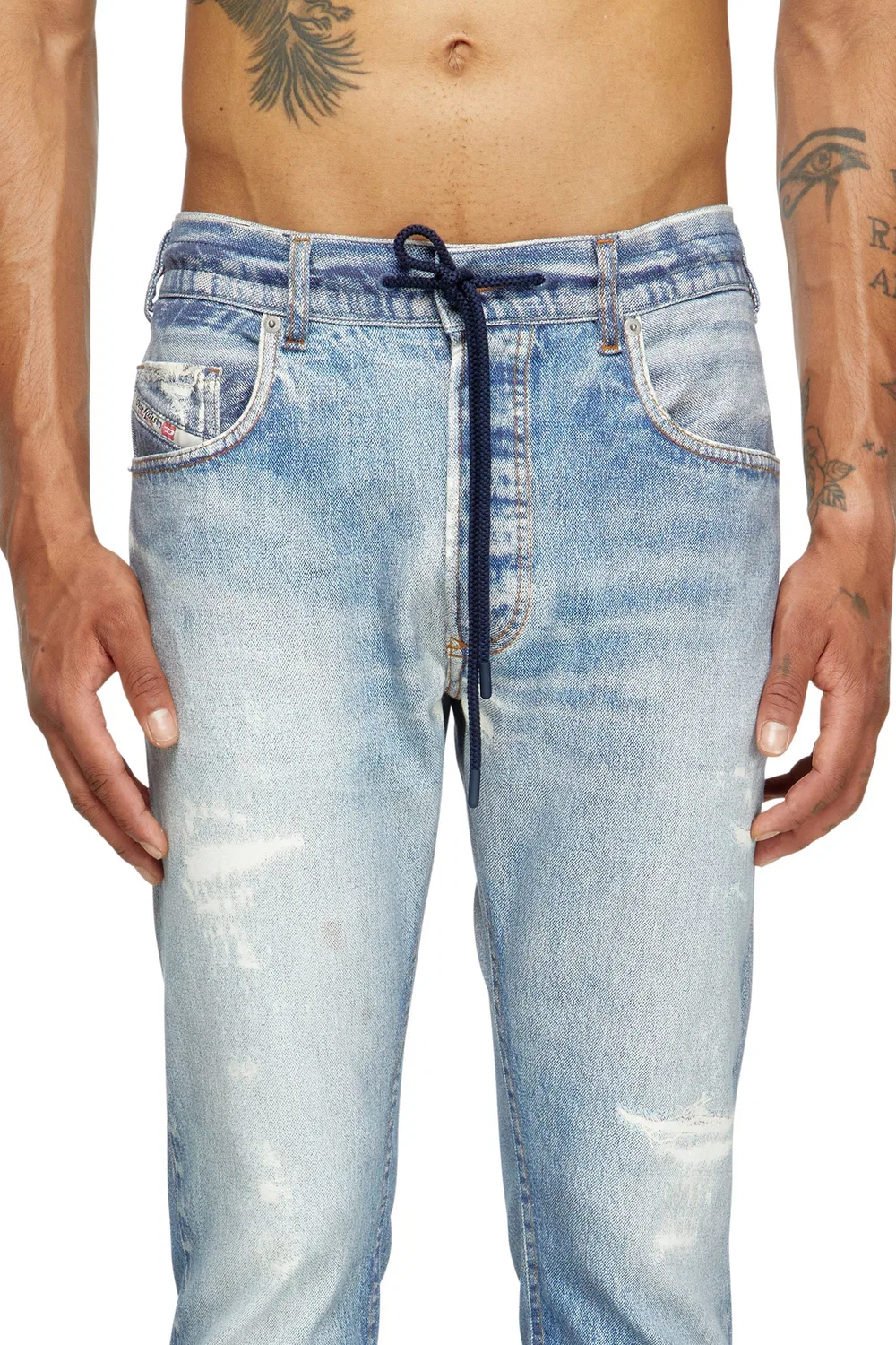 Мужские джинсовые джинсы Jog 2032 D-KROOLEY-B JOGG Diesel, Light Indigo Blue — фото 2