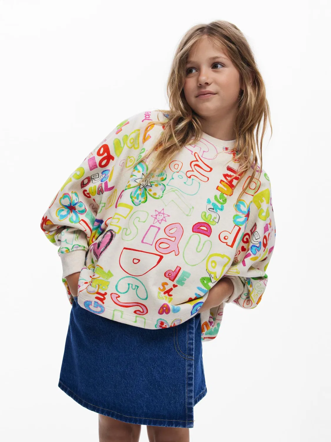 Толстовка Desigual белого цвета — фото 2