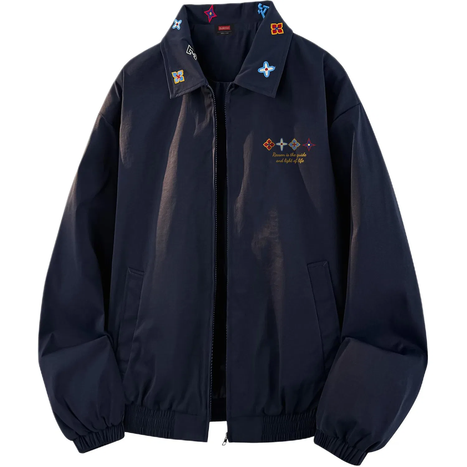 Детское пальто однобортное с воротником BALENO, Navy Blue