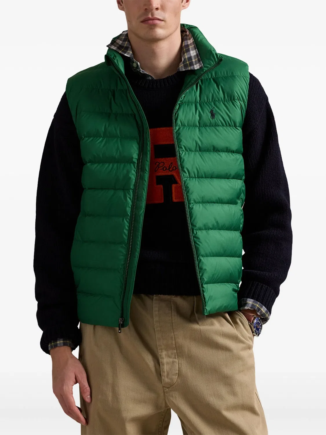 Polo Ralph Lauren Жилет Pony зеленый — фото 2