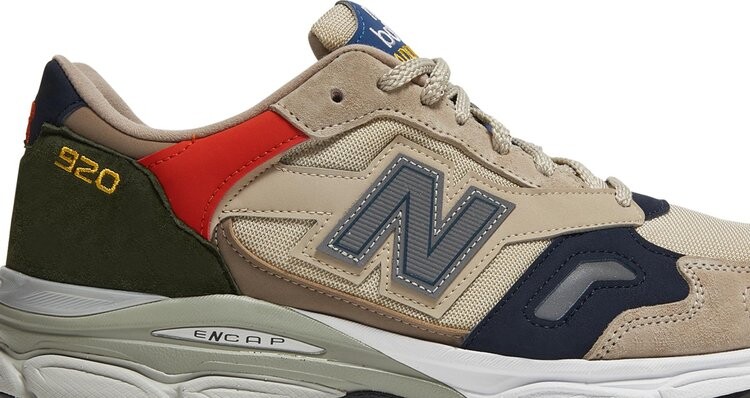 Кроссовки New Balance 920 Made in England 'Sand Dark Green', загар — фото 3