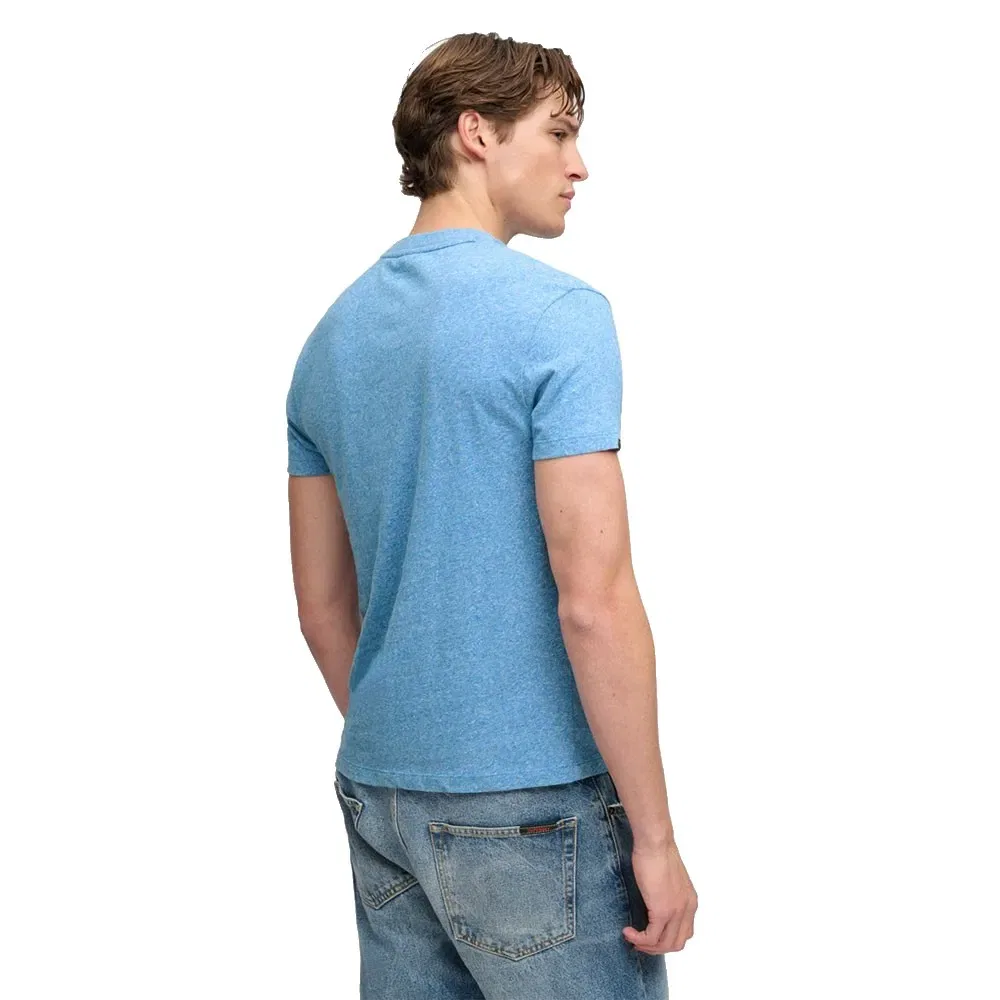 Мужская футболка с принтом Essential Serif Logo Superdry, Blue — фото 2
