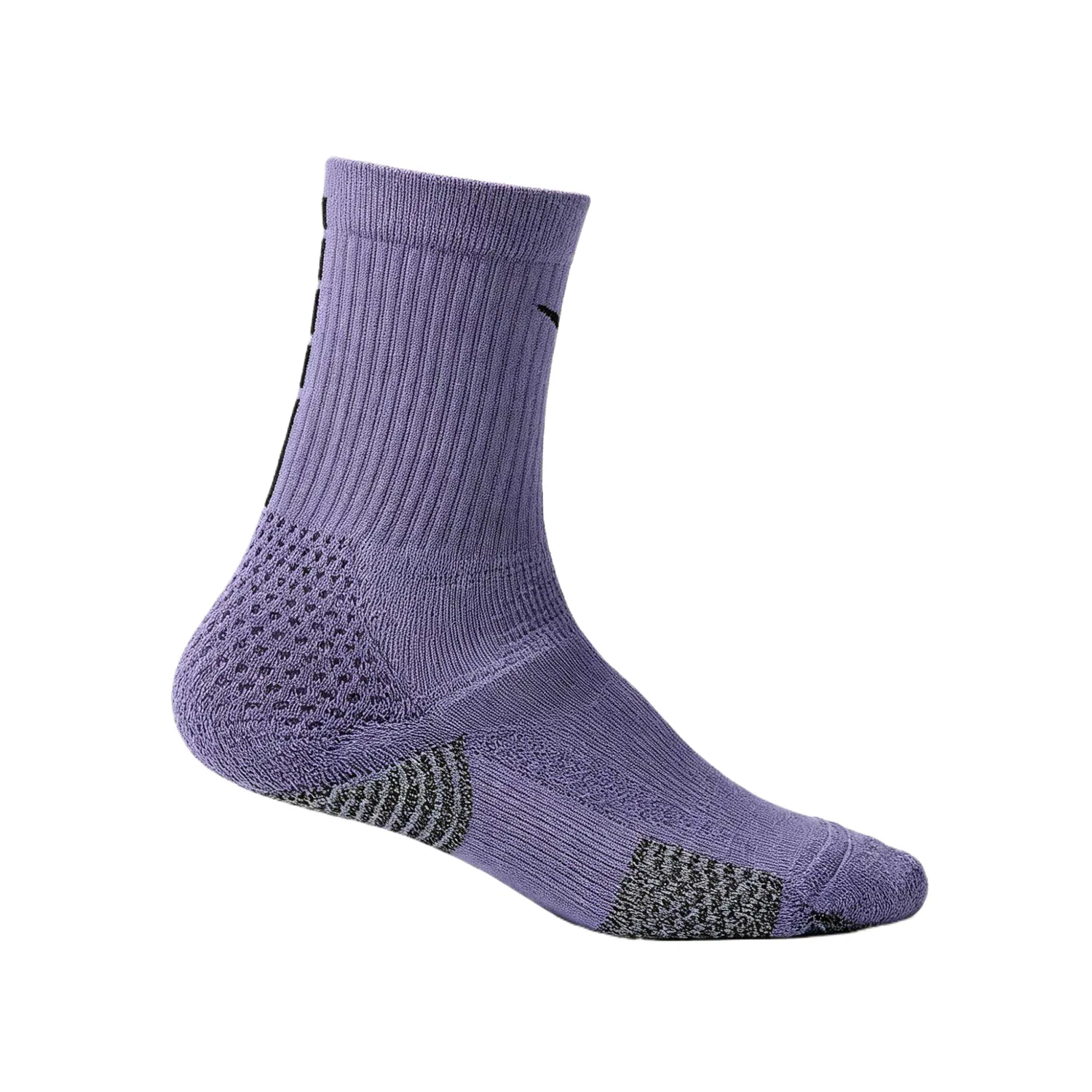 Носки для всех Nike, Gray Purple/Neon Yellow/Light Smoke Gray/Black — фото 3