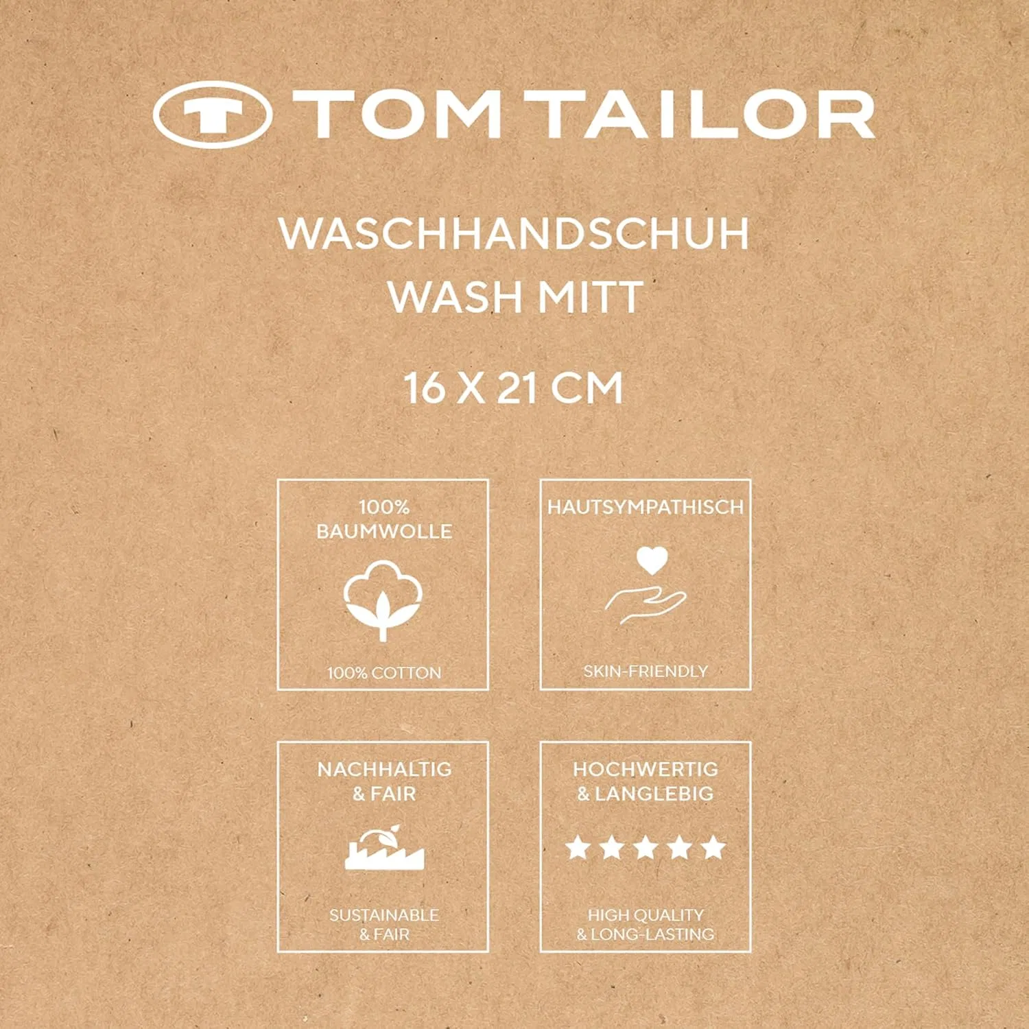 Мочалки для мытья из махры, set of 6, TOM TAILOR, 16x21 см, Cool Blue — фото 4
