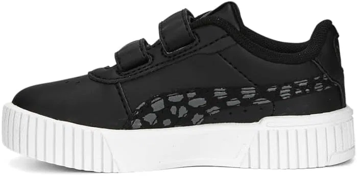 Детские кроссовки для девочек с принтом Carina 2.0 Animal PUMA, Black — фото 3