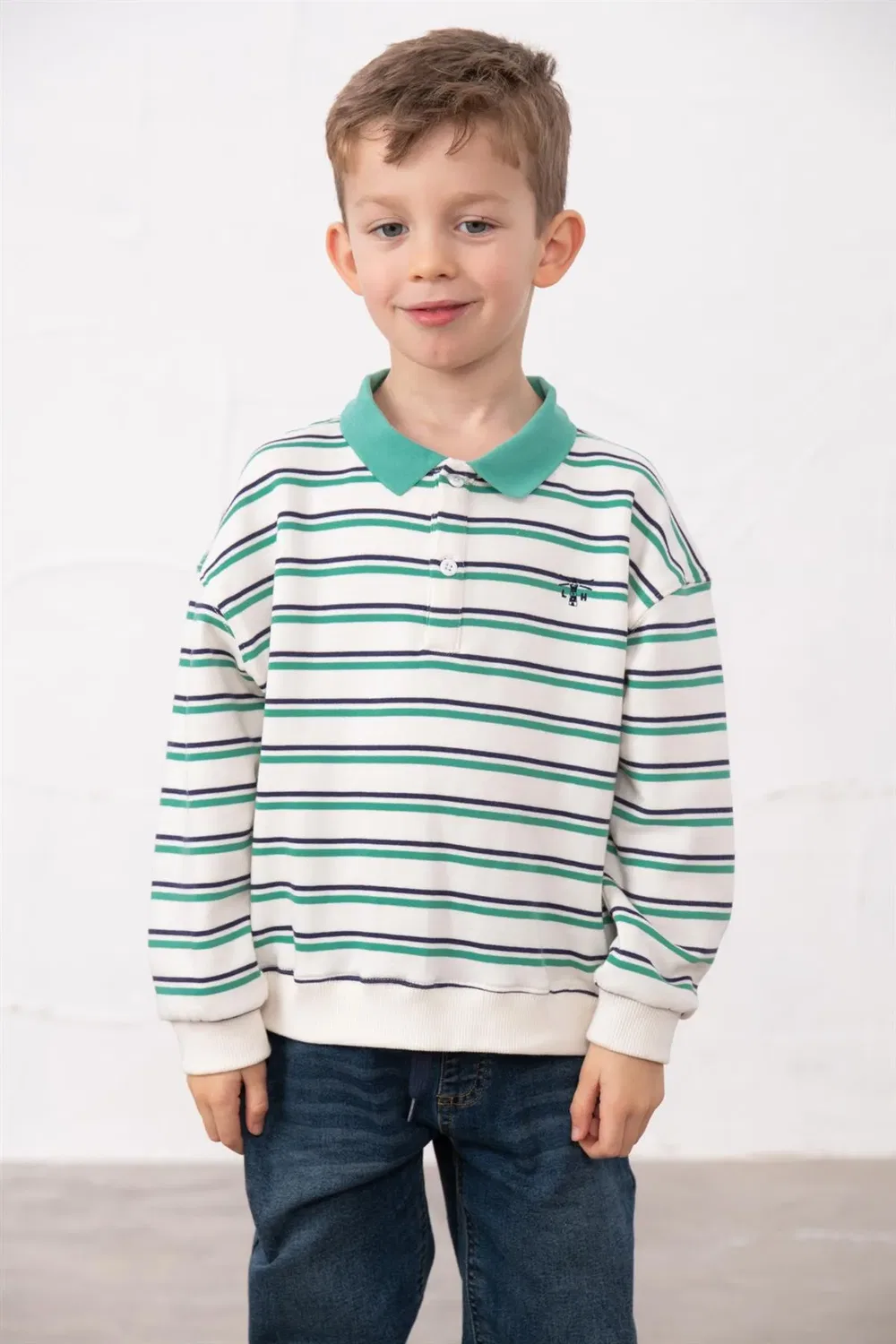 Детский свитшот Myles Lighthouse Clothing, Cream — фото 4