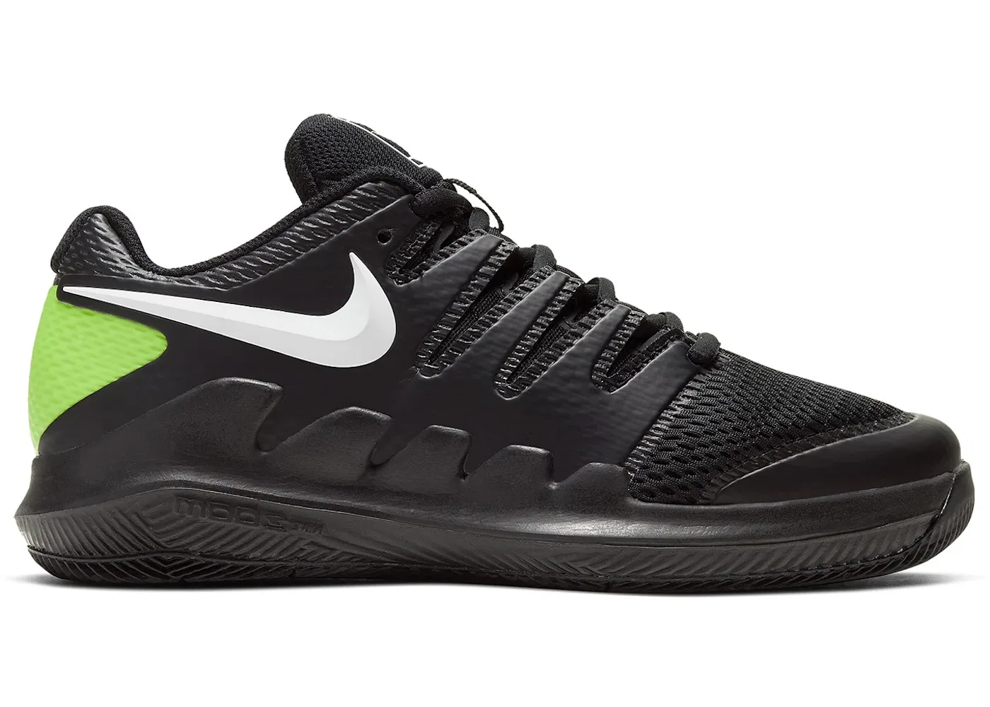 Детские кроссовки для тенниса с поддержкой Nike Court Zoom Vapor X Nike, Black/Volt/White