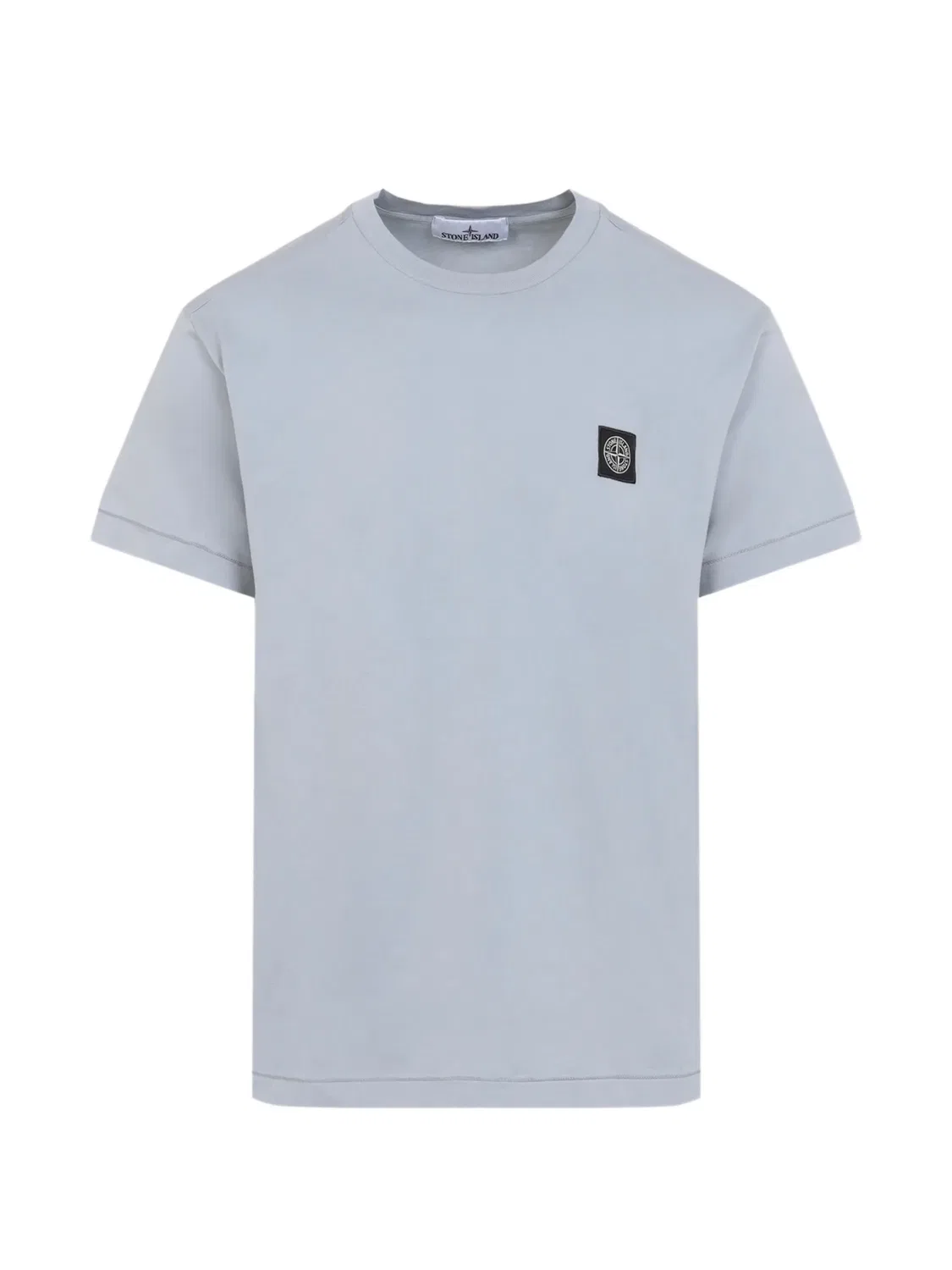 Футболка с логотипом серая Stone Island, серый