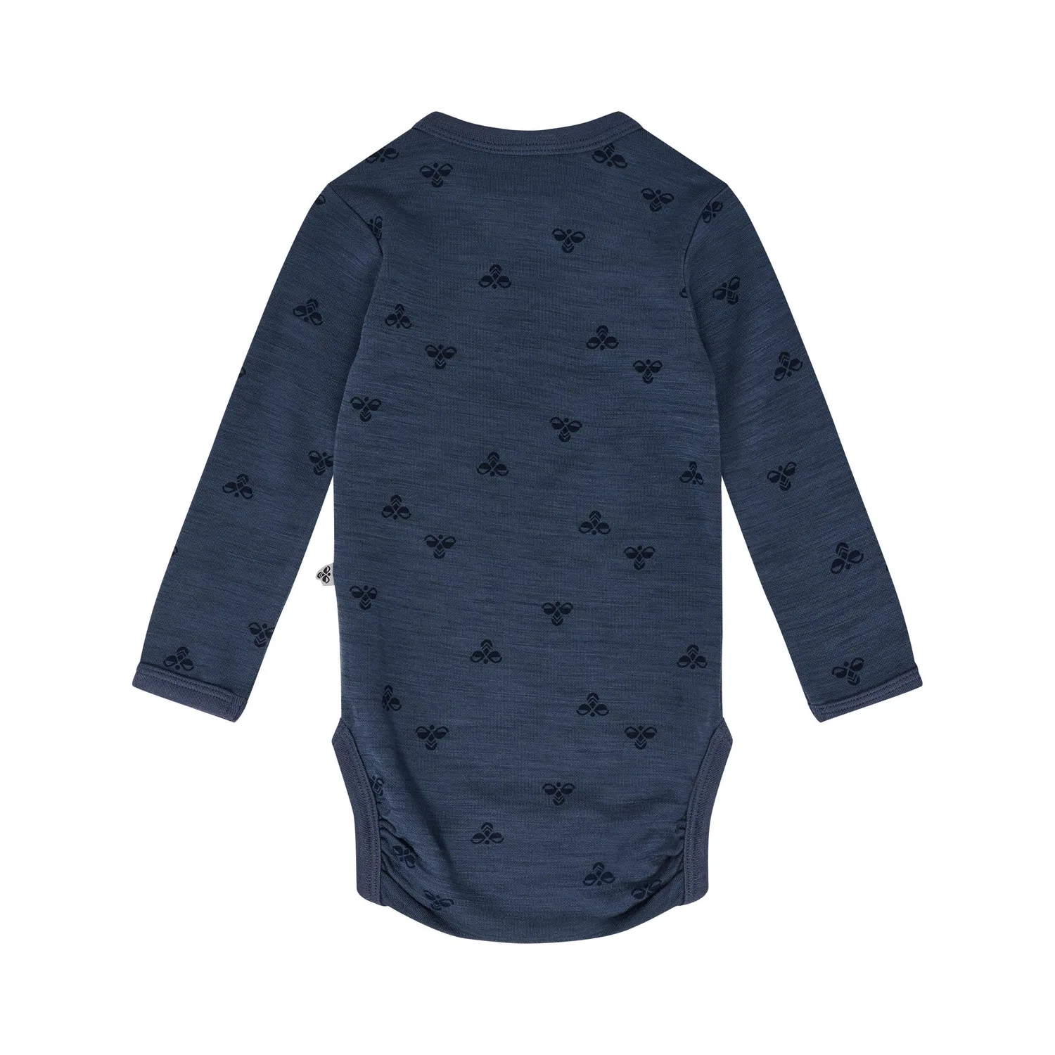 Детский шерстяной боди с длинным рукавом Hummel Mini, Цвет Lupinenblau