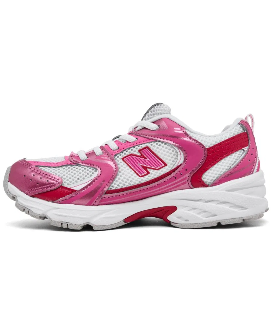 Кроссовки с технологией ABZORB для маленьких девочек, модель 530 New Balance, Pink Satin — фото 3