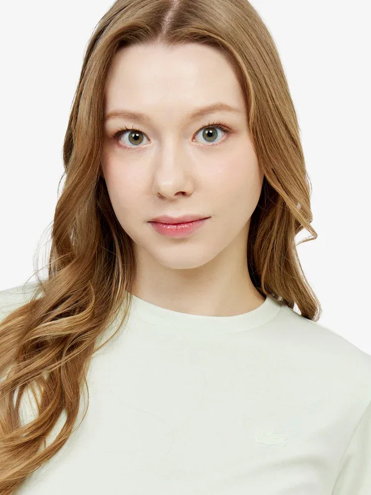Футболка LACOSTE TF791E, базовый крой, Apple Green — фото 2
