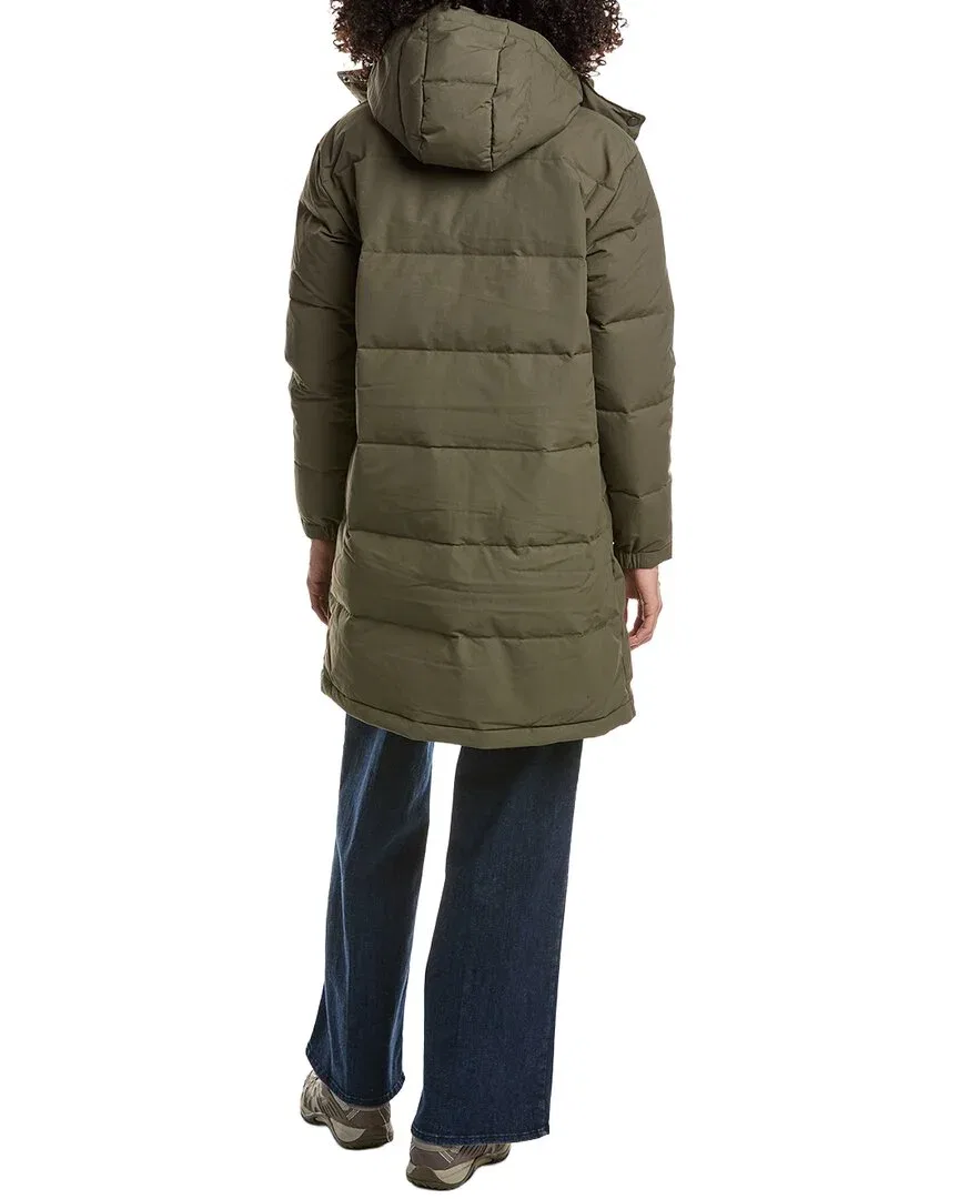 Женский пуховик-парка с капюшоном Patagonia Downdrift Parka, зеленый — фото 2
