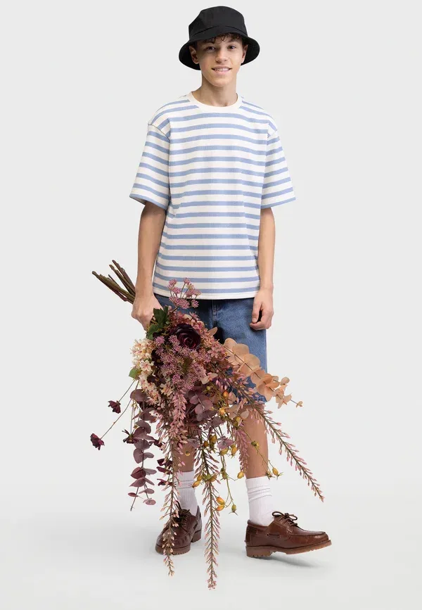 Футболка Tebronko tee boxy fit print t-shirt Redefined Rebel, белый — фото 2