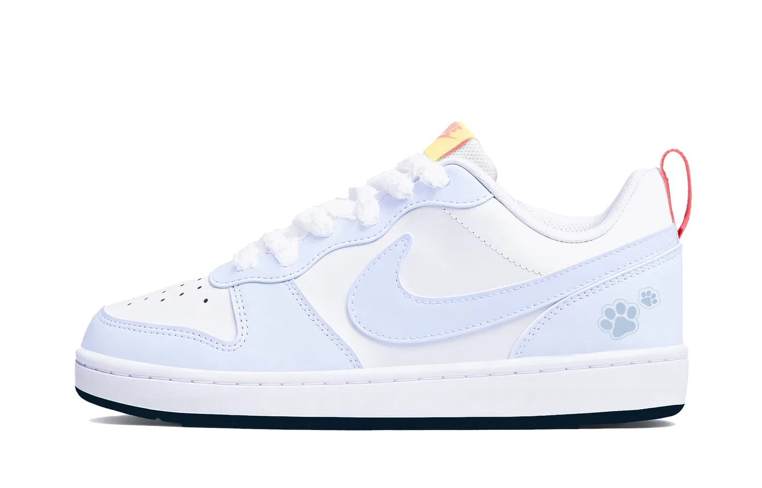 Детские кроссовки на скейтборде с низким верхом Nike Court Borough, Light Blue — фото 3