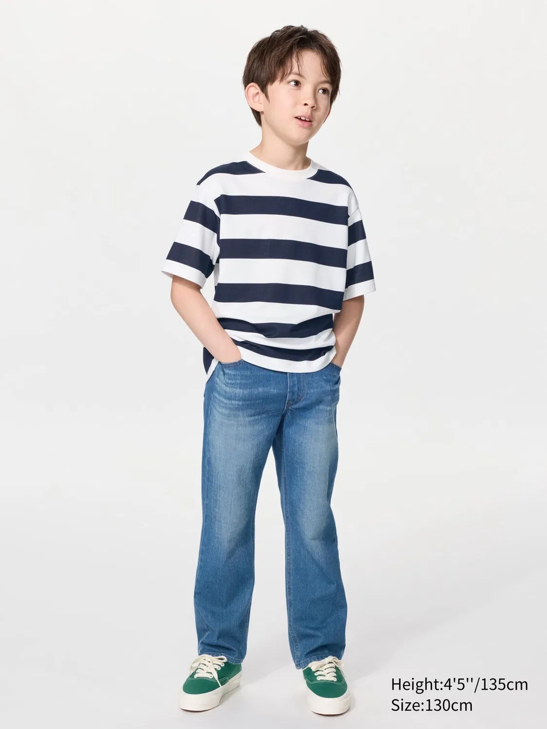 Джинсы Uniqlo, трикотажные, стандартный крой, синий — фото 2