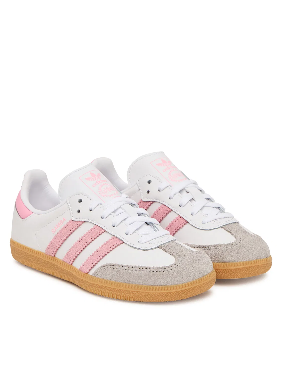 Кроссовки для девочки Samba Og Adidas, белый — фото 2
