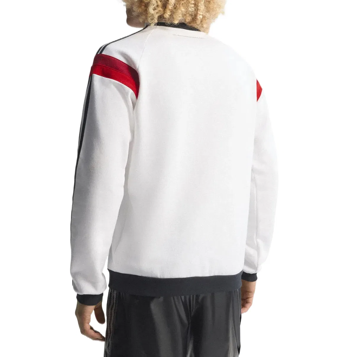 Свитшот с круглым вырезом Adidas, White/Black/Red — фото 4