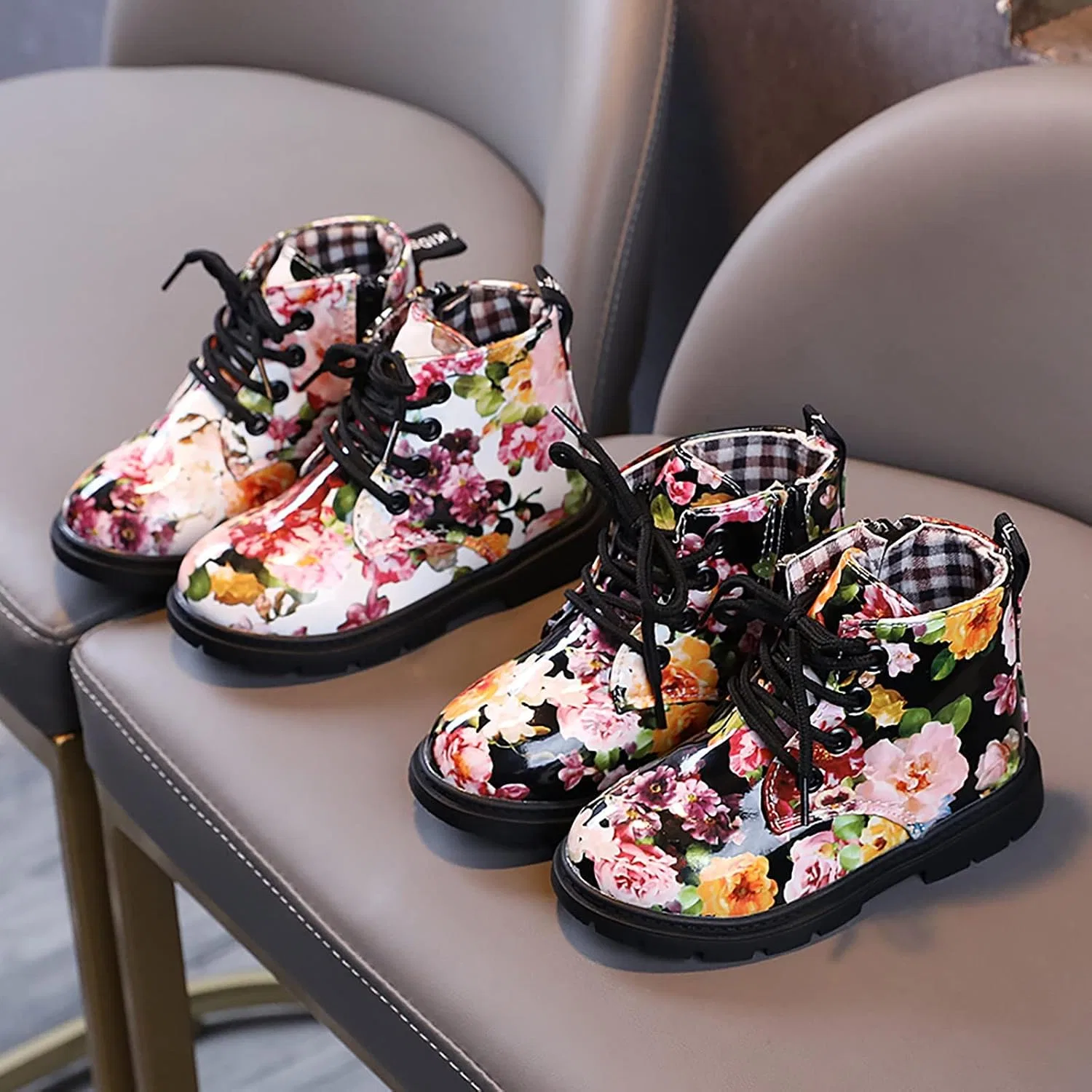 Детские ботинки для девочек с цветочным принтом Chelsea Waterproof Ankle Booties — фото 2