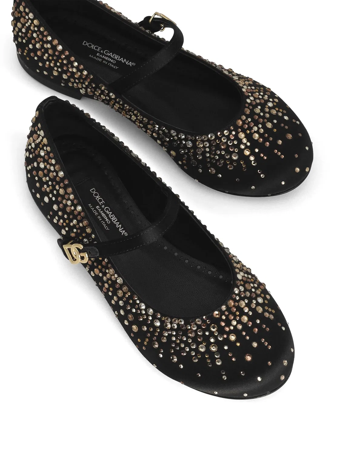 Балетки с кристаллической отделкой Dolce & Gabbana, черный — фото 2