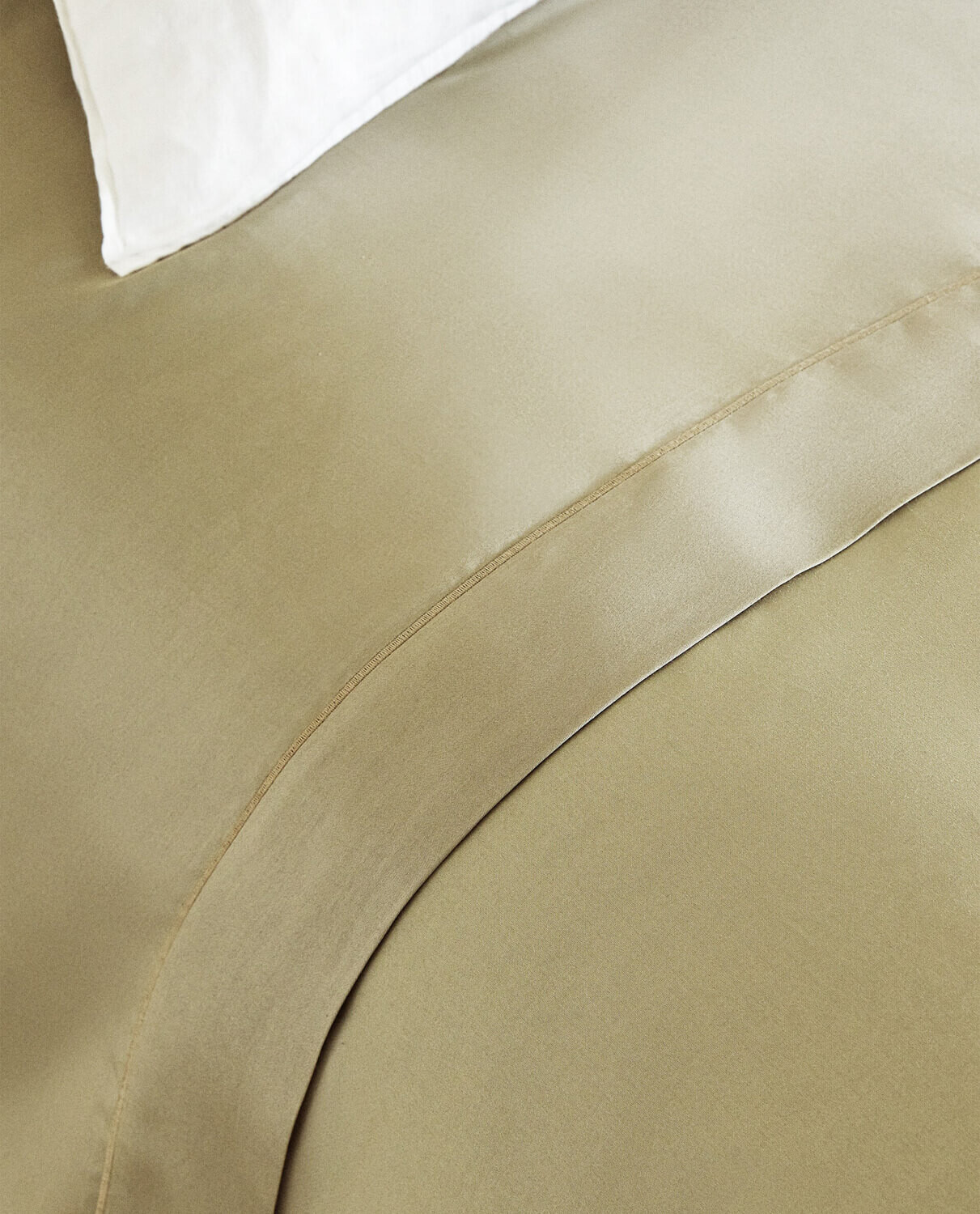 Пододеяльник Zara Home Cotton Sateen, зеленый — фото 3
