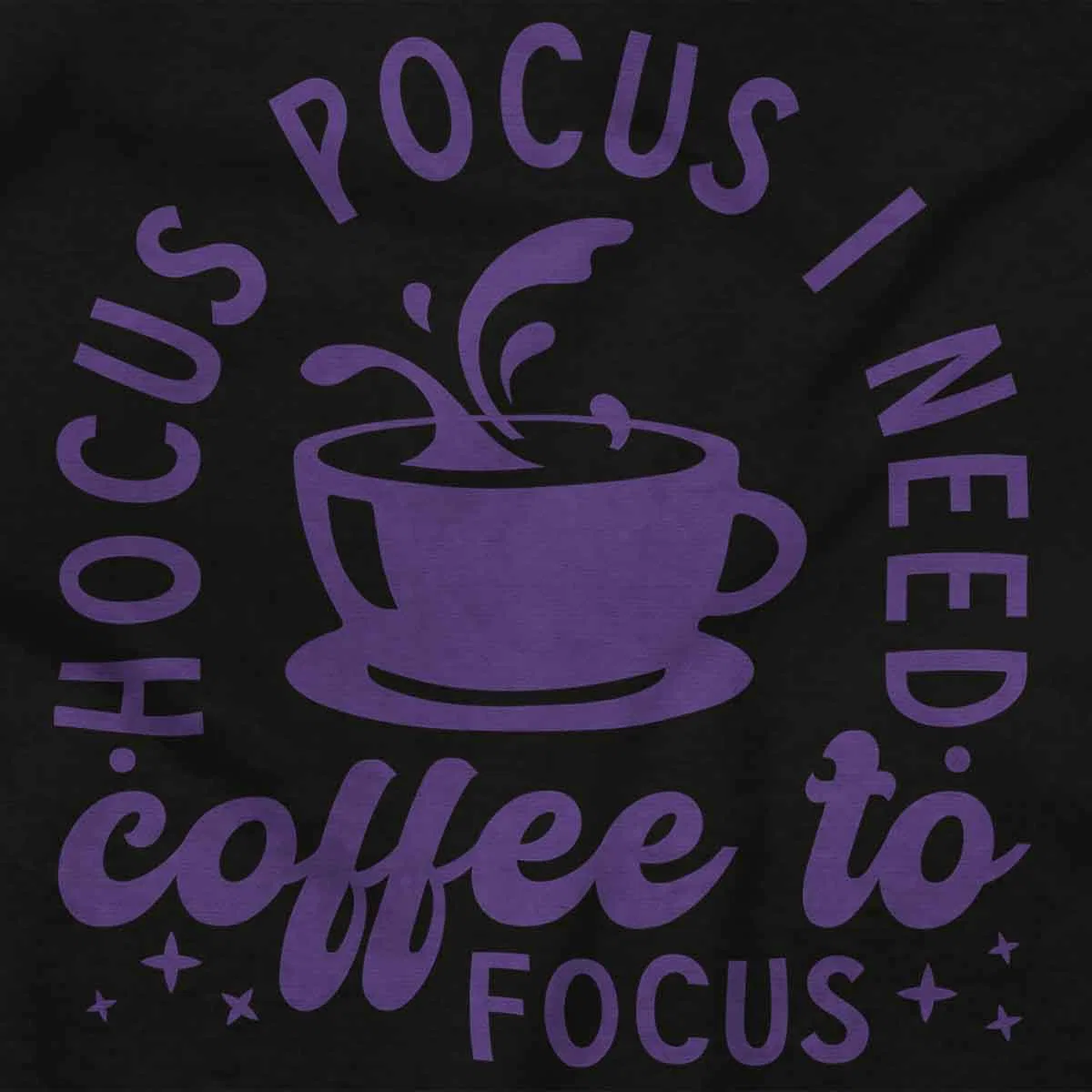Детское боди-комбинезон с коротким рукавом Hocus Pocus I Need Coffee to Focus Brisco Brands, Black