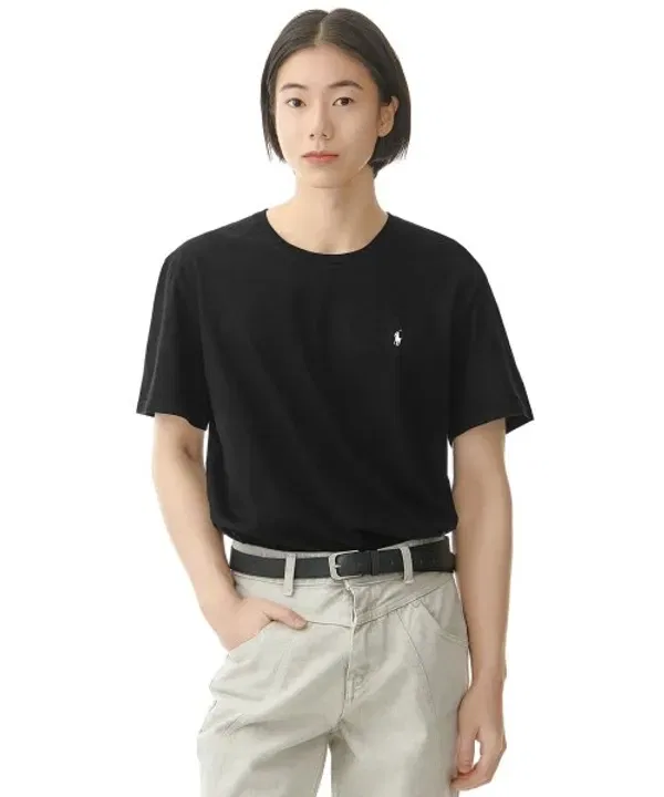 Футболка с длинным рукавом жидкий хлопок, Polo Ralph Lauren, черный