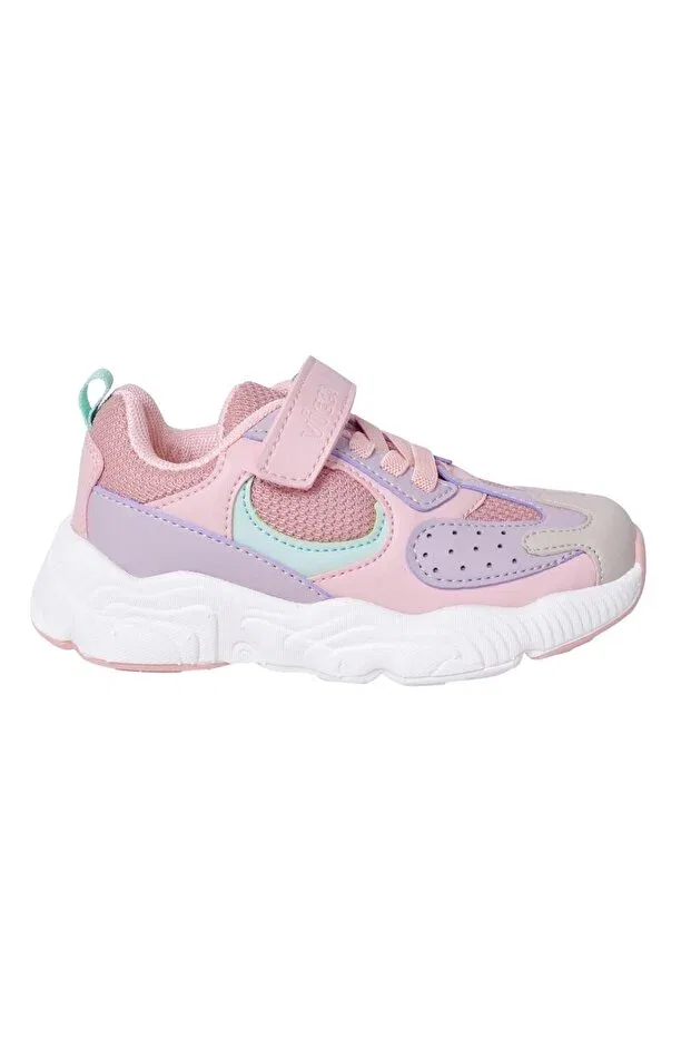 Детские кроссовки для девочек с липучкой Vicco, Pink-66835