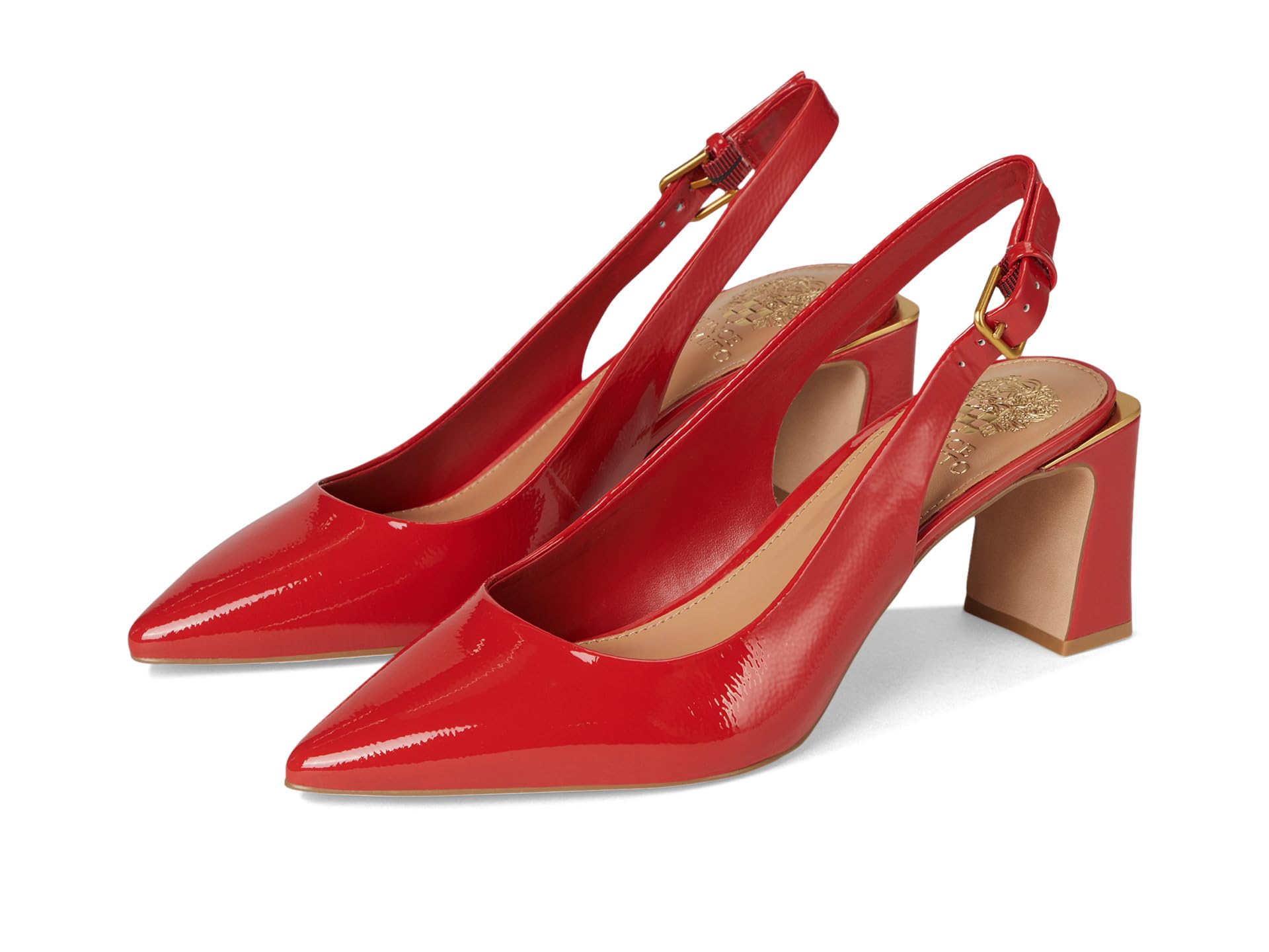 Туфли Vince Camuto Hamden Buckle Slingback Pumps, цвет Salsa
