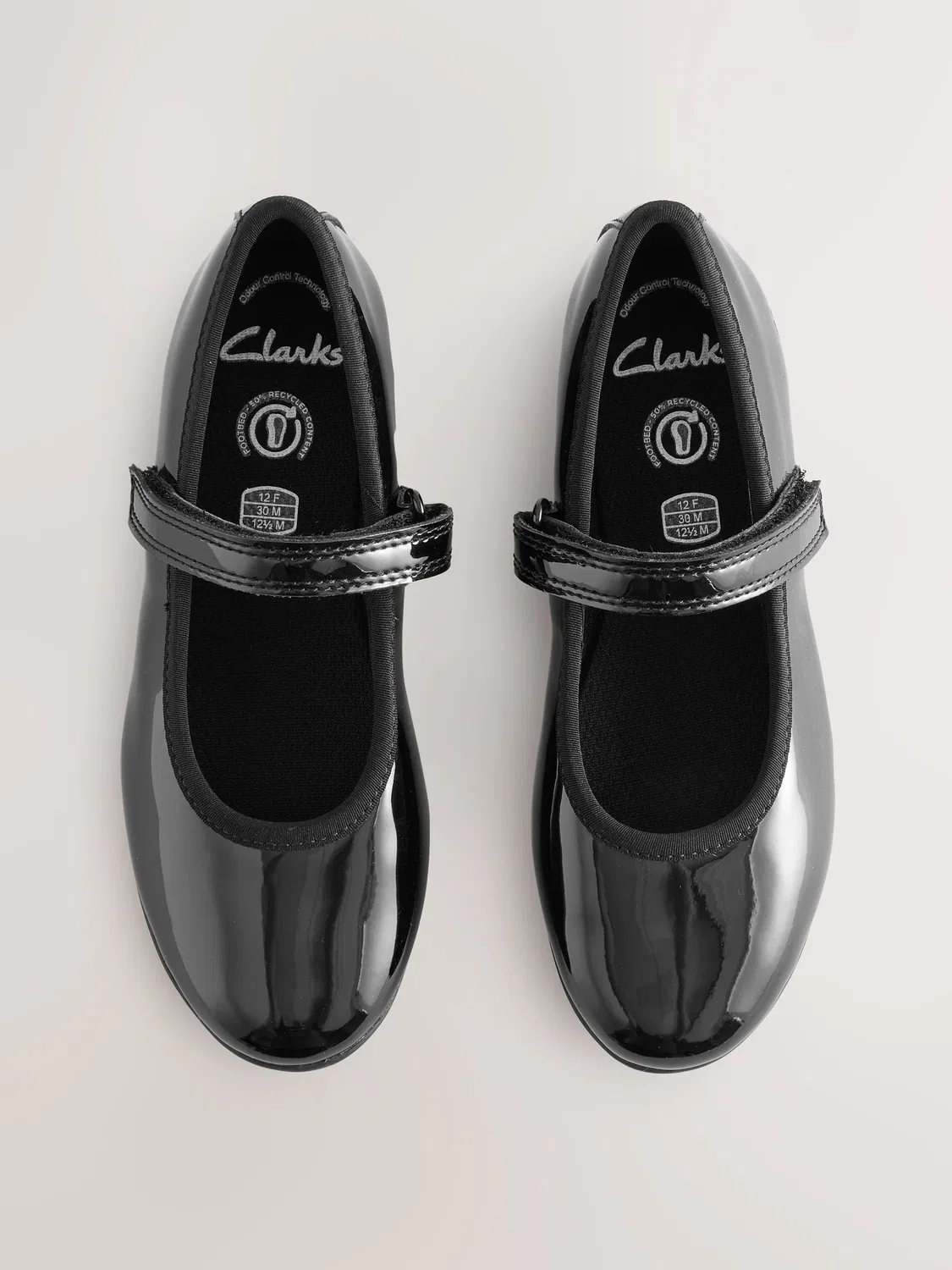 Туфли Clarks Mary Jane Black Patent для девочек — фото 3