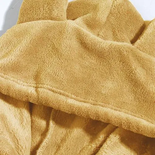 Толстовка с ушками, флисовая, Beige Yellow — фото 4