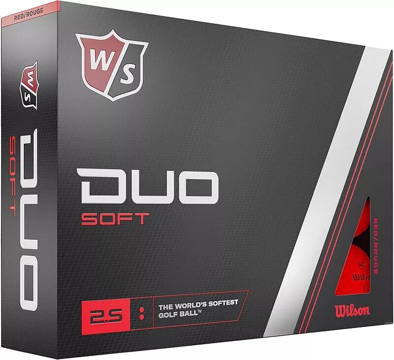 

Мячи для гольфа Wilson Staff 2023 Duo Soft, красный